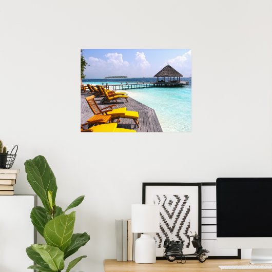 Malediven Poster (Heimbüro)