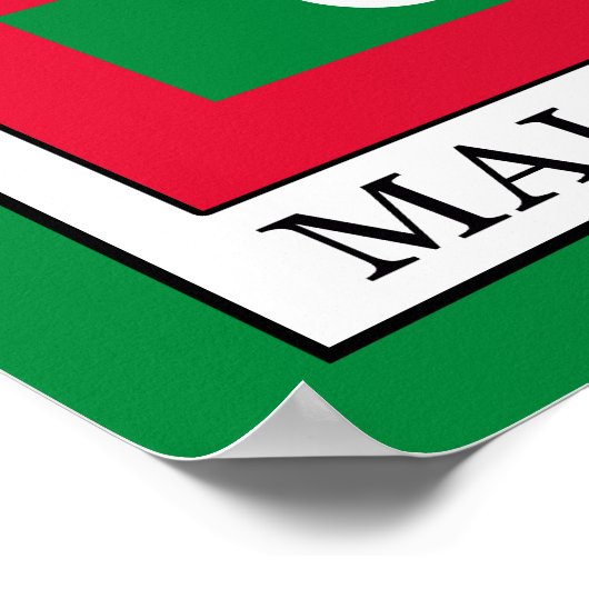 Malediven Poster (Ecke)