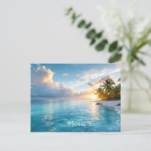 Malediven Postkarte (Stehend Vorderseite)