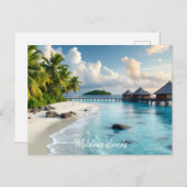 Malediven Postkarte (Vorne/Hinten)