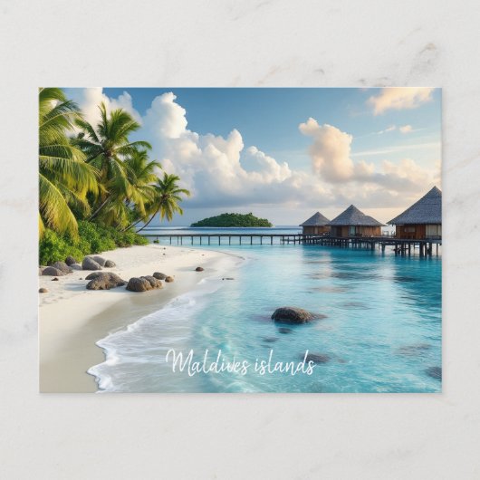Malediven Postkarte (Vorderseite)