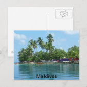 Malediven Postkarte (Vorne/Hinten)