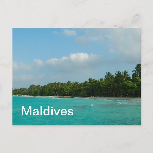 Malediven Postkarte (Vorderseite)