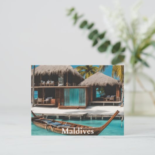 Malediven Postkarte (Stehend Vorderseite)