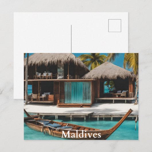Malediven Postkarte (Vorne/Hinten)