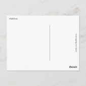 Malediven Postkarte (Rückseite)