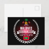 Malediven Postkarte (Vorne/Hinten)
