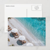 Malediven Postkarte (Vorne/Hinten)