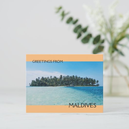 Malediven Postkarte (Stehend Vorderseite)