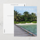 Malediven Postkarte (Vorne/Hinten)