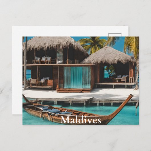 Malediven Postkarte (Vorne/Hinten)