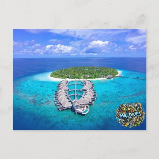 Malediven Postkarte (Vorderseite)