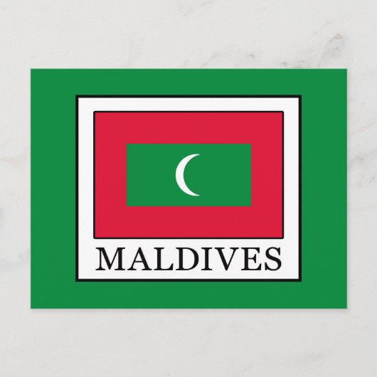 Malediven Postkarte (Vorderseite)