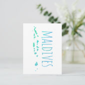 Malediven Postkarte (Stehend Vorderseite)