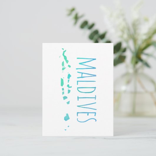 Malediven Postkarte (Stehend Vorderseite)
