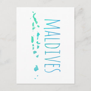 Malediven Postkarte