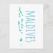 Malediven Postkarte (Vorderseite)