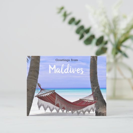 Malediven Postkarte (Stehend Vorderseite)