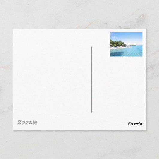 Malediven Postkarte (Rückseite)