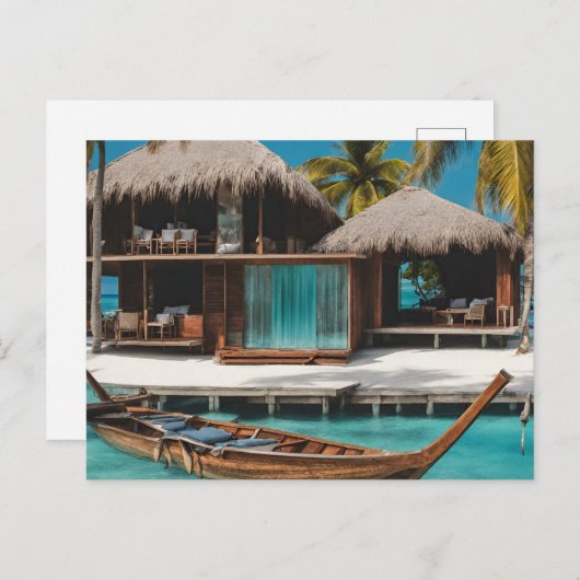 Malediven Postkarte (1) (Vorne/Hinten)