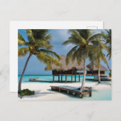 Malediven Postkarte (4) (Vorne/Hinten)