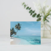 Malediven-Postkarte Postkarte (Stehend Vorderseite)