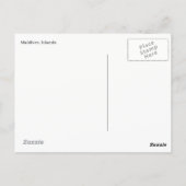 Malediven-Postkarte Postkarte (Rückseite)