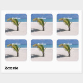 Malediven Quadratischer Aufkleber (Blatt)