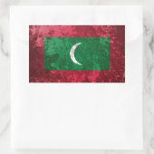 Malediven Rechteckiger Aufkleber (Tasche)