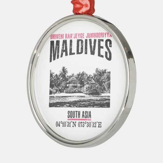 Malediven Silbernes Ornament (Links)