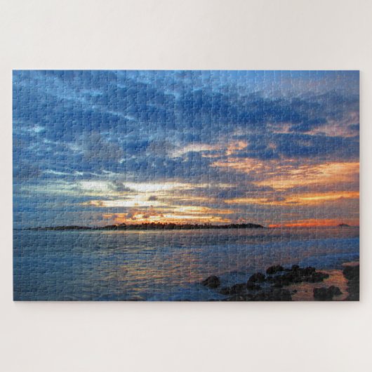 Malediven-Sonnenuntergang Puzzle (Horizontal)