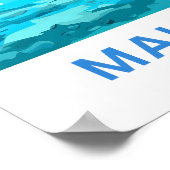 Malediven South Asia Travel Print Poster (Ecke)