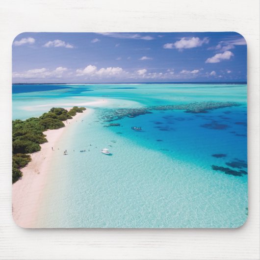 Malediven-Strand Mousepad (Vorne)