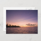 Malediven-Strandpostkarte Postkarte (Vorne/Hinten)