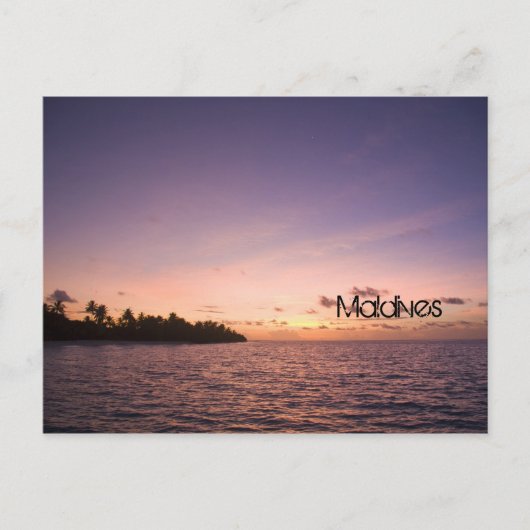 Malediven-Strandpostkarte Postkarte (Vorderseite)