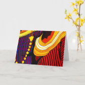 Malediven Traditionelle Kleidungsstücke Grußkarte Karte (Gelbe Blume)