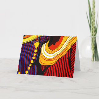 Malediven Traditionelle Kleidungsstücke Grußkarte Karte