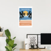 Malediven, Tropisches Paradies Poster (Heimbüro)
