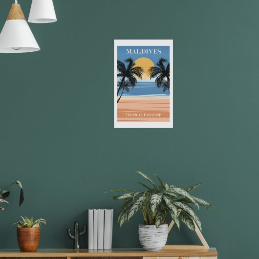 Malediven, Tropisches Paradies Poster (Wohnzimmer 1)