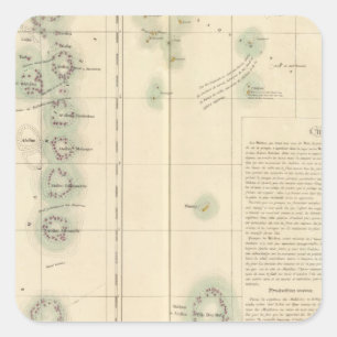 Malediven und Lakshadweep Inseln Asien 107 Quadratischer Aufkleber