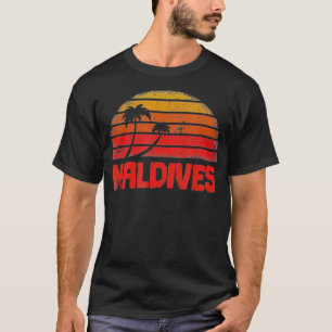 Malediven Vintag Retro 70er Throwback T-Shirt