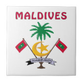 MALEDIVEN-Wappen Fliese (Vorderseite)