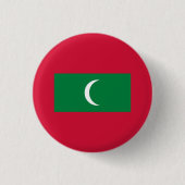 Maledivische Flagge, Flagge Button (Vorderseite)