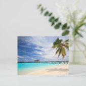 Maledivische Flucht Postkarte (Stehend Vorderseite)