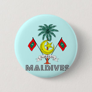 Maledivisches Emblem Button