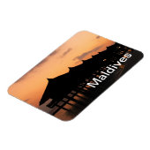maledivisches Resort Magnet (Linke Seite)