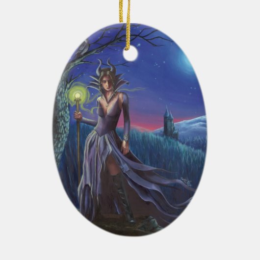 Maleficent Verzierungs-Schneewittchen-Verzierung Keramikornament (Hinten)
