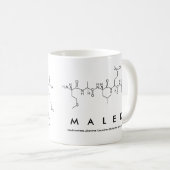 Malek-Peptidname-Tasse Kaffeetasse (VorderseiteRechts)