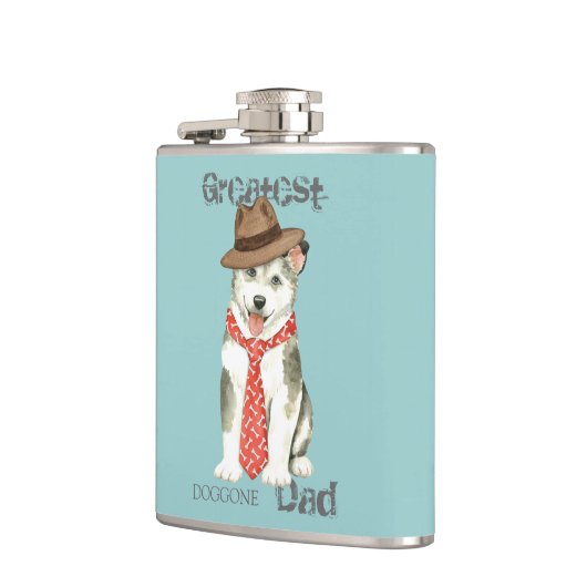 Malemute Vater Flachmann (Links)