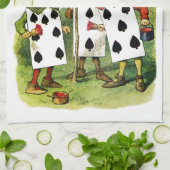 Malen der Königin der Rosen des Herzens im Küchentuch (Gefaltet)